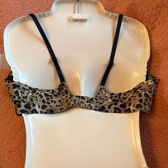 Leopard Print Eby 3D Precision Molded Cup Bra Women's Bra - Picture 3 of 15